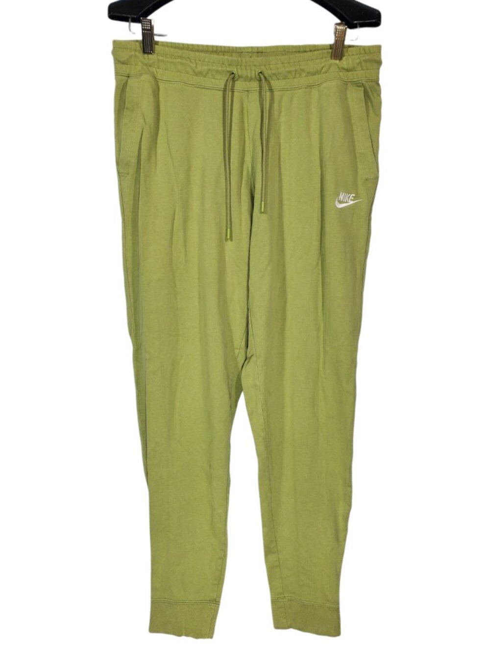 Nike Sportswear Jogger Pants Women's L Alligator Green Cotton Tapered Sweatpants
